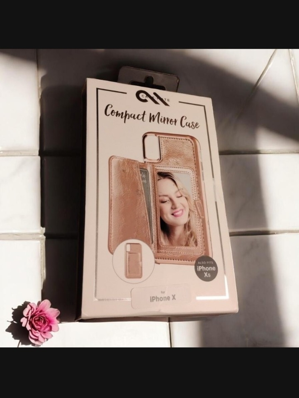 New in Box Case-Mate Compact Mirror Case for iPhone X / XS - Rose Gold Metallic